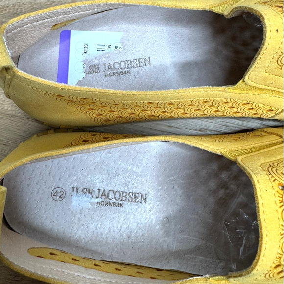 NEW Ilse Jacobsen Tulip 140 Perforated Slip-On Yellow Lightweight Sneakers - Picture 6 of 8